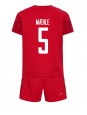 Danmark Joakim Maehle #5 Replika Hemmakläder Barn VM 2022 Kortärmad (+ byxor)